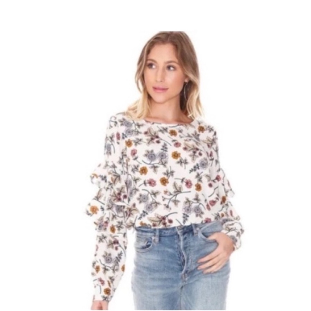 Sanctuary Top Shirt Tilly Flounce Long Sleeve Blouse New size Medium - Picture 2 of 12